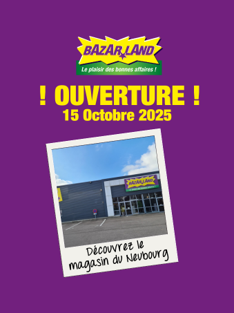 Nouvelle ouverture à Crosville-la-Vieille / Le Neubourg : Bazarland reprend le magasin Forum + !